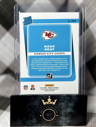 Noah Gray 2021 Donruss Purple Foil Rated Rookie /500 #309 Kansas City Chiefs RC (ONLINE ORDER ONLY)