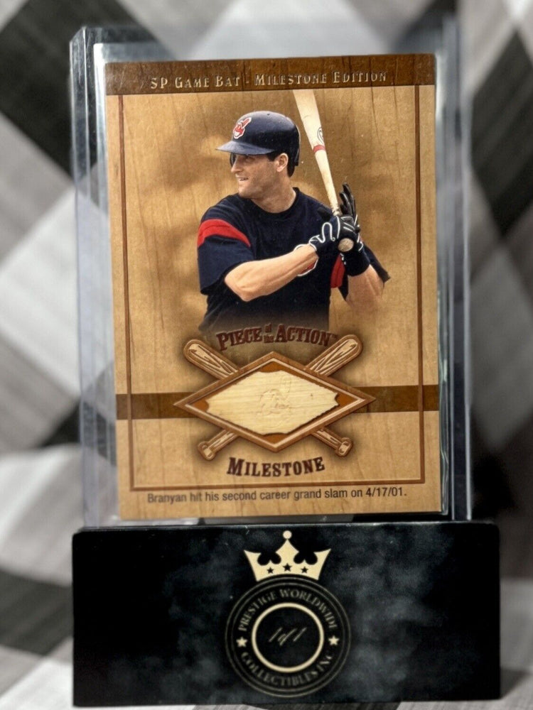 RUSSELL BRANYAN 2001 UPPER DECK SP Game Bat Milestone Edition #M-RB CLE INDIANS (ONLINE ORDER ONLY)