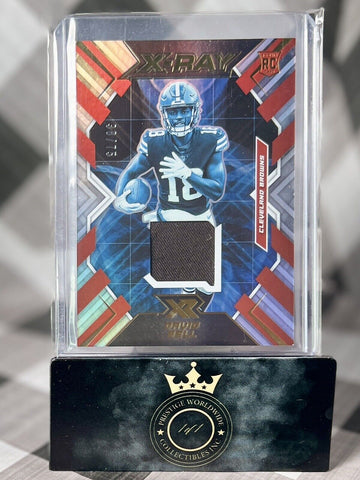 David Bell 2022 XR X-Ray Rookie Patch /75 #XR-25 Cleveland Browns RC SP (ONLINE ORDER ONLY)