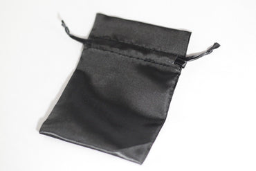 2 Pack of Large Black Satin Gift Bag Game Dice Bag Counter Pouch 4"x 6" (Online Only)