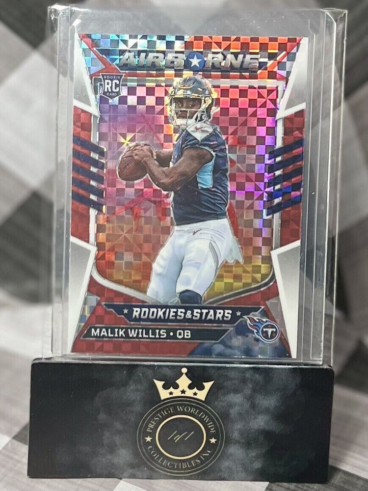 MALIK WILLIS 2022 Rookies & Stars Airborne Red Plaid #AI-19 Tennessee Titans RC (ONLINE ORDER ONLY)