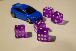 NEW 10 Transparent Purple RPG Bunco Gaming Dice Set 16mm D6 Great Quality Yahtze (Online Only)