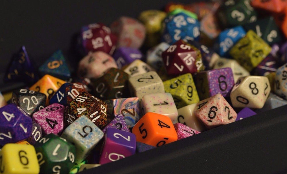 Various Options of "Pound of Dice" RPG Chessex Game Dice d4, d6, d8, d12, d20 Rare Dice (Online Only)