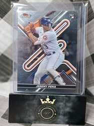 Jeremy Pena 2022 Topps Finest Silver Chrome Rookie Base #9 Houston Astros RC (ONLINE ORDER ONLY)