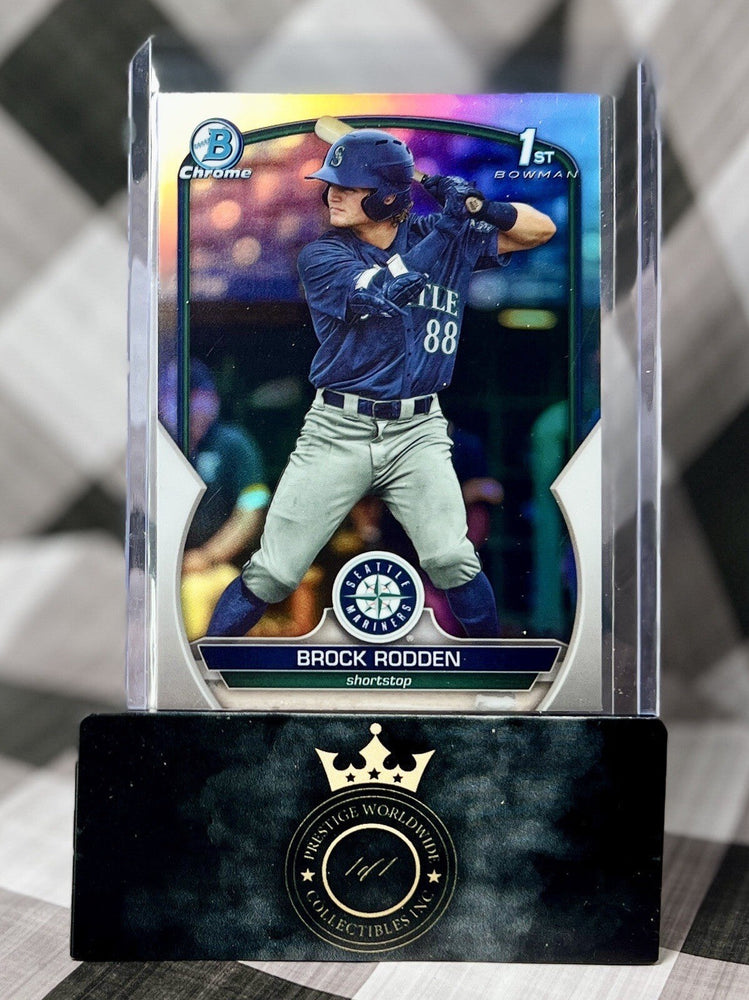 Brock Rodden 2023 Bowman Draft 1st Chrome Refractor #BDC-171 Seattle Mariners RC (ONLINE ORDER ONLY)
