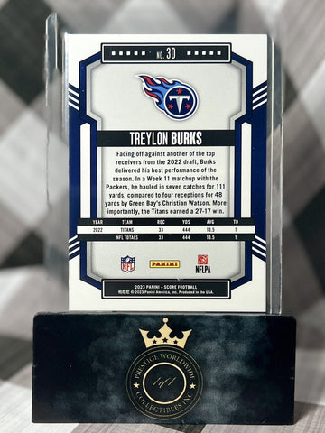 Treylon Burks 2023 Panini Score Pink Ellipse /199 #30 Tennessee Titans (ONLINE ORDER ONLY)