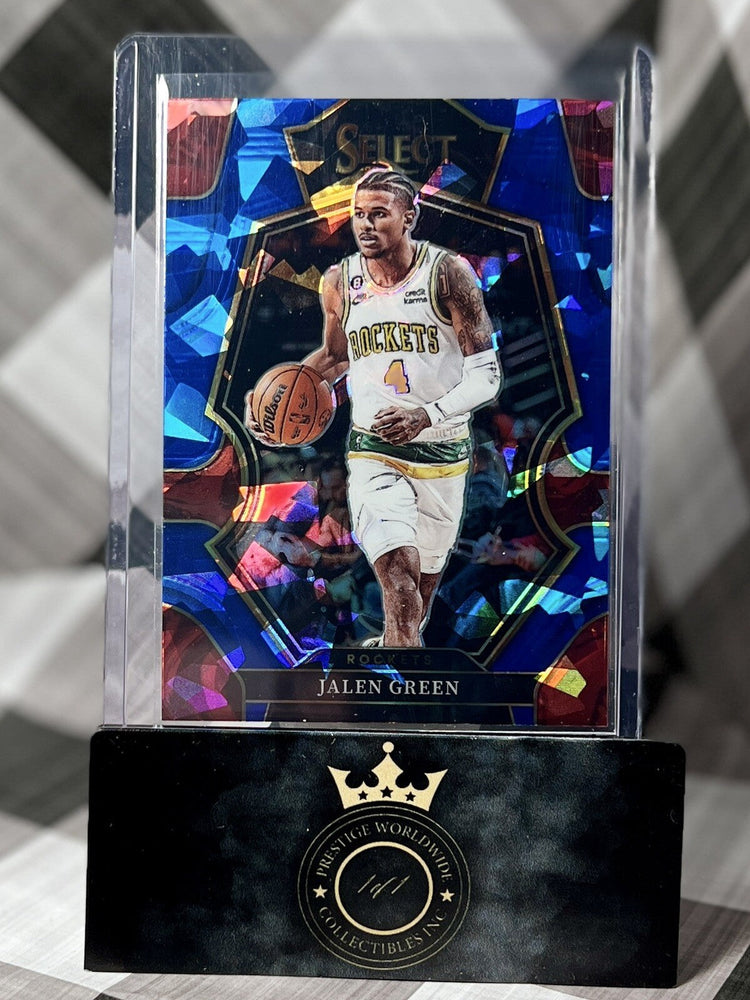 Jalen Green 2022-23 Select Premier Blue Cracked Ice Prizm #152 Houston Rockets (ONLINE ORDER ONLY)