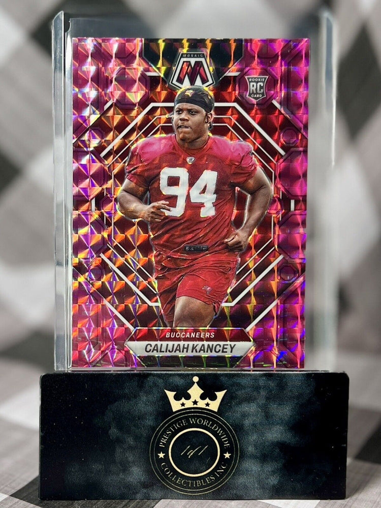 Calijah Kancey 2023 Mosaic Pink Camo Prizm Rookie #293 Tampa Bay Buccaneers RC (ONLINE ORDER ONLY)