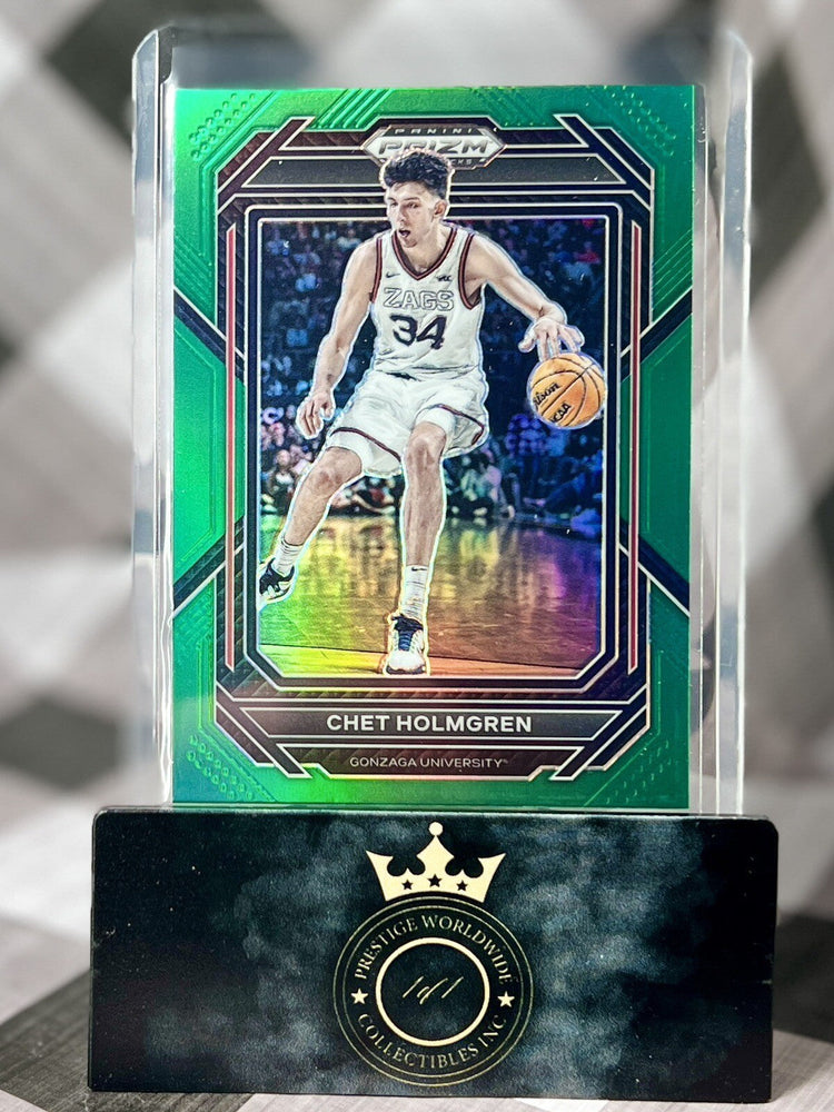 Chet Holmgren 2023-24 Panini Prizm Draft Picks Green Prizm #76 Gonzaga & Thunder (ONLINE ORDER ONLY)