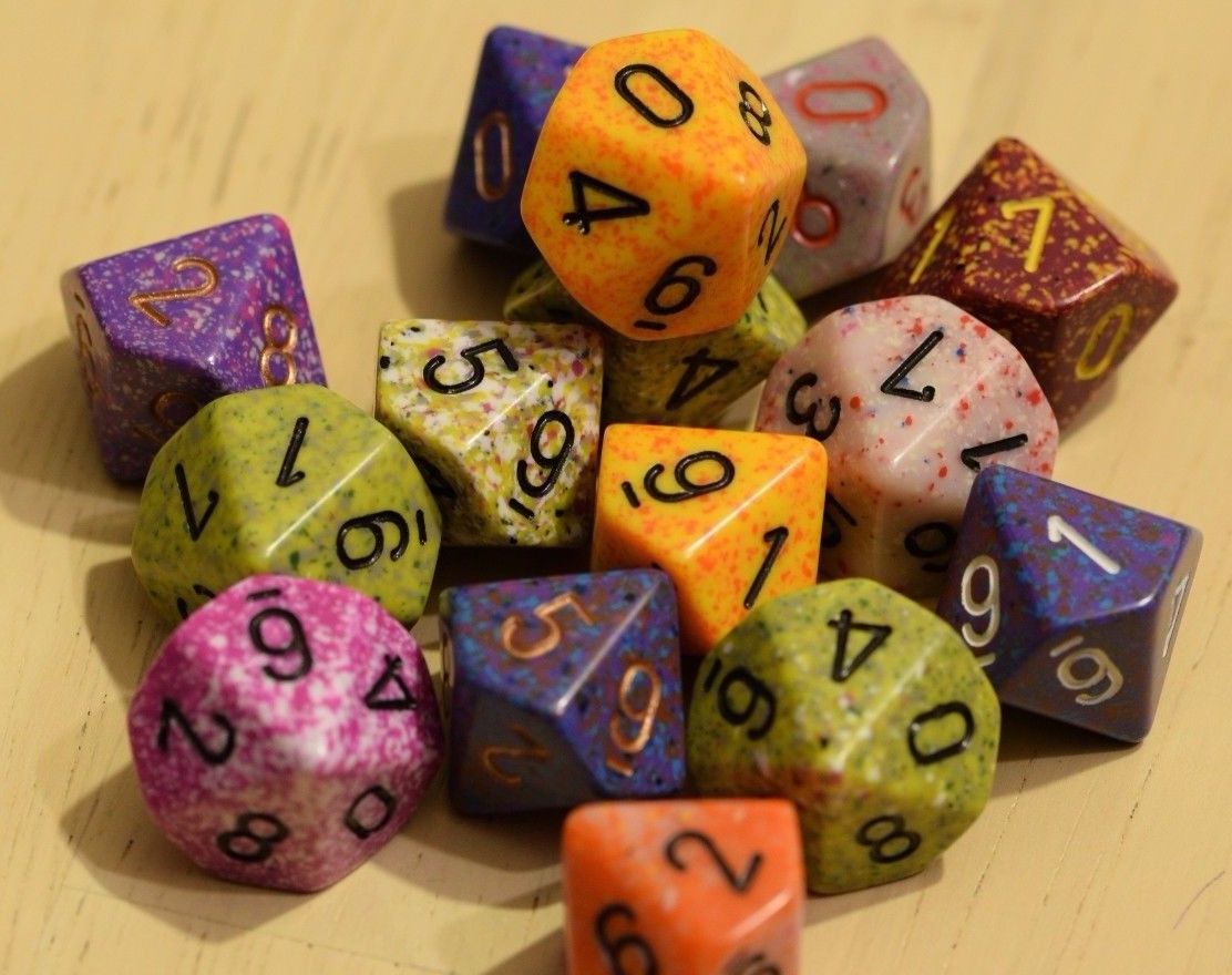 Random Set of 6 d10 Ten Sided RPG Dungeons and Dragons Dice (6) Chessex Magic (Online Only)
