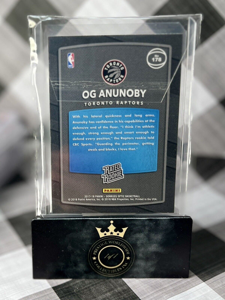 OG Anunoby 2017-18 Donruss Optic Rated Rookie Red Yellow #178 Toronto Raptors RC (ONLINE ORDER ONLY)