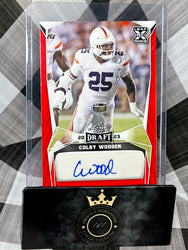 Colby Wooden 2023 Leaf Draft Red Rookie Auto #BA-CW1 (ONLINE ORDER ONLY)