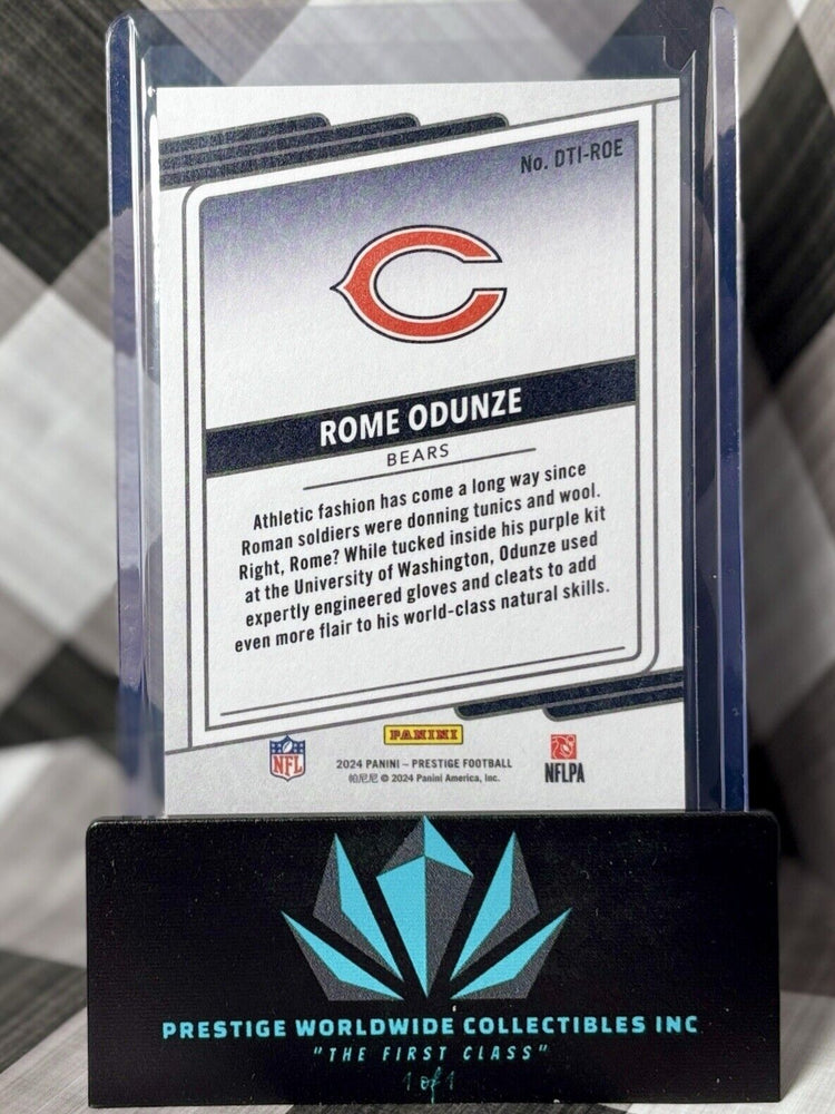 Rome Odunze 2024 Prestige Dressed To Impress Rookie SSP #DTI-ROE Bears Case Hit (ONLINE ORDER ONLY)
