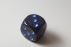 Speckled 16mm D6 RPG Chessex Dice Cobalt | Blue and Black (Sold per die) (Online Only)