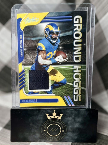 Cam Akers 2022 Absolute Football Ground Hoggs Holo Silver Patch /25 #GH-9 Rams (ONLINE ORDER ONLY)