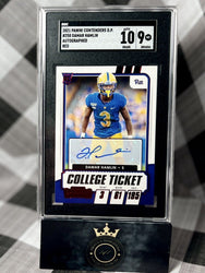 Damar Hamlin 2021 Contenders Red College Ticket Auto #250 SGC Auto 10 / 9 Bills (ONLINE ORDER ONLY)