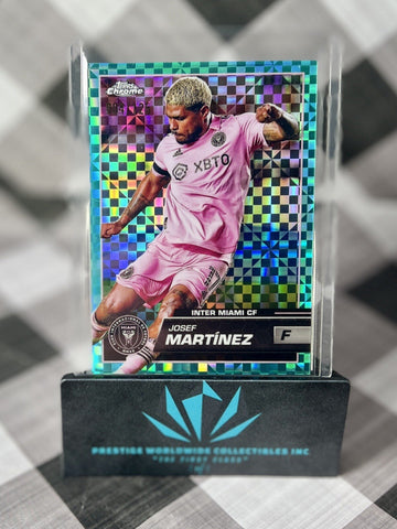 Josef Martinez 2023 Topps Chrome MLS Aqua X-Fractor /125 #19 Inter Miami SP (ONLINE ORDER ONLY)