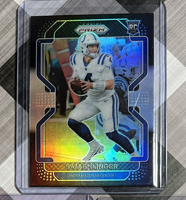 2021 Panini Chronicles Prizm Sam Ehlinger Prizm Black Silver Rookie #PB-18 (ONLINE ORDER ONLY)