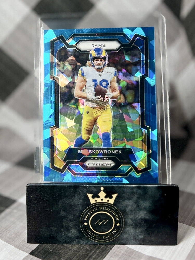 Ben Skowronek 2023 Panini Prizm FOTL Blue Ice Prizm SP /99 #163 Los Angeles Rams (ONLINE ORDER ONLY)