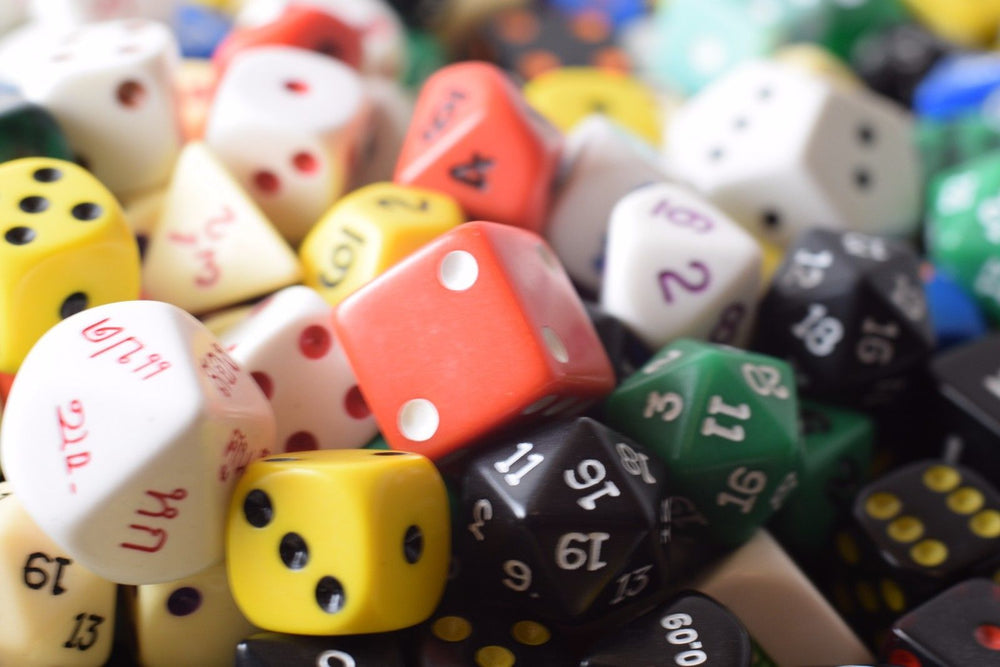 Quarter (1/4) Pound of Dice RPG Koplow Game Dice Shapes 16mm Double d6 Large (Online Only)