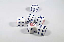 New (6) United States of America Dice Patriotic Bunco Gaming 16mm D6 Yahtzee (Online Only)