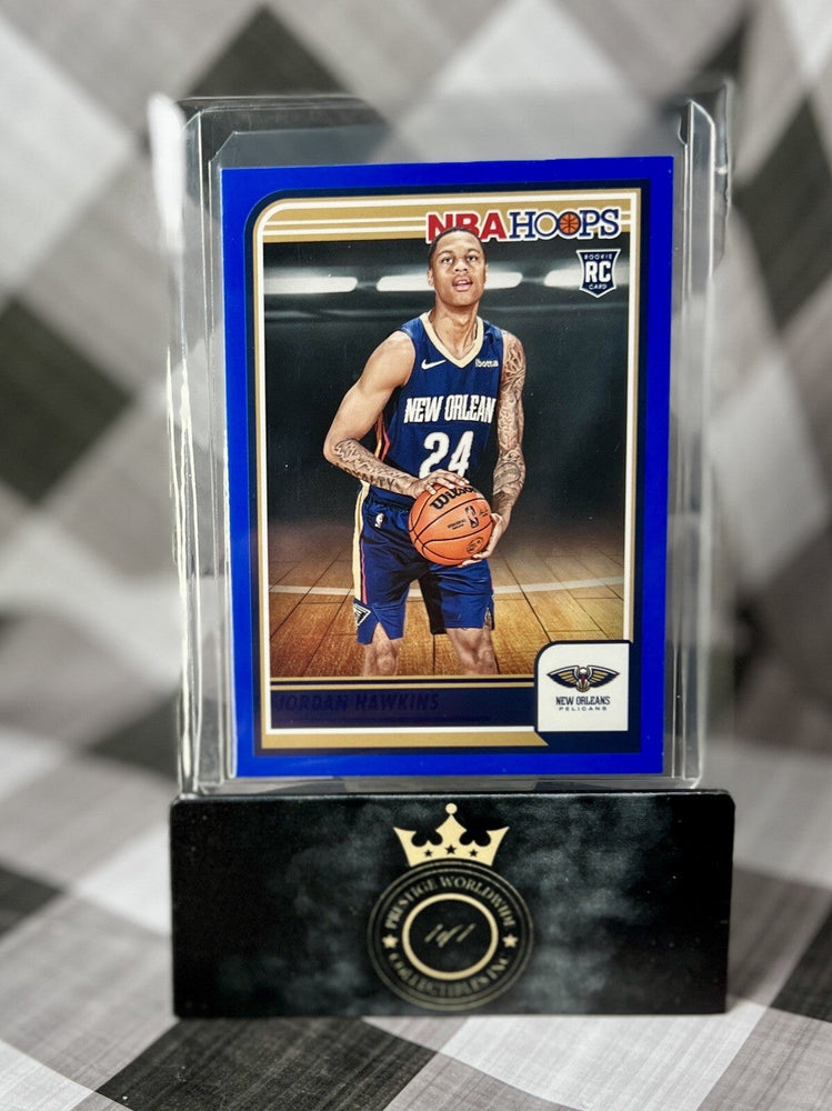 Jordan Hawkins 2023-24 Panini NBA Hoops Rookie Blue Parallel #269 Pelicans RC (ONLINE ORDER ONLY)