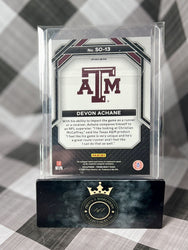 Devon Achane 2023 Prizm Draft Picks Red Ice Student Orientation Rookie #SO13 MIA (ONLINE ORDER ONLY)