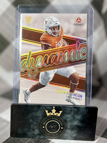 Bijan Robinson 2023 Panini Luminance Dynamic Rookie #DR-7 Atlanta Falcons RC (ONLINE ORDER ONLY)