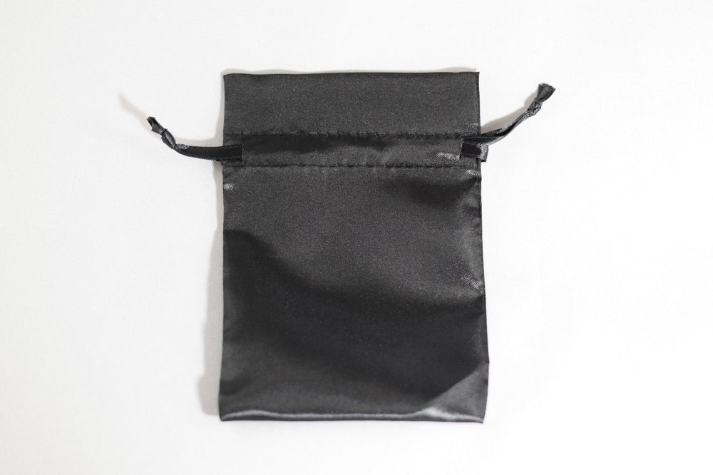 2 Pack of Large Black Satin Gift Bag Game Dice Bag Counter Pouch 4"x 6" (Online Only)