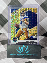 Kurt Warner 2021 Panini Mosaic Super Bowl MVPs Yellow Reactive #294 LA Rams SP (ONLINE ORDER ONLY)
