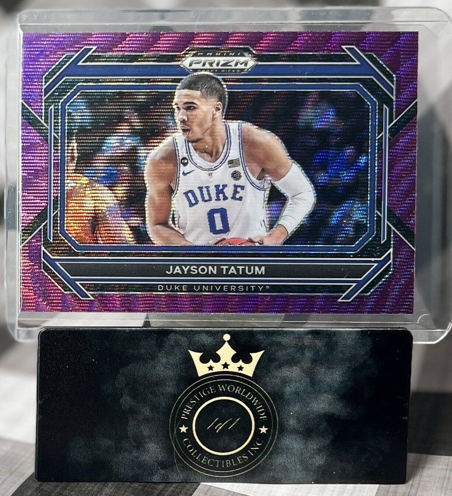 Jayson Tatum 2022 Panini Prizm Draft Picks Purple Wave Variation #51 Duke & BOS (ONLINE ORDER ONLY)