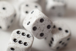 Arctic Camo Speckled 16mm D6 RPG Chessex | Sold Per Piece (White/Black) (Online Only)