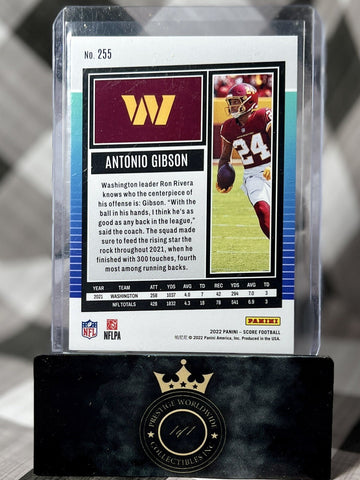 Antonio Gibson 2022 Panini Score Dots Red /499 #255 Washington Commanders (ONLINE ORDER ONLY)