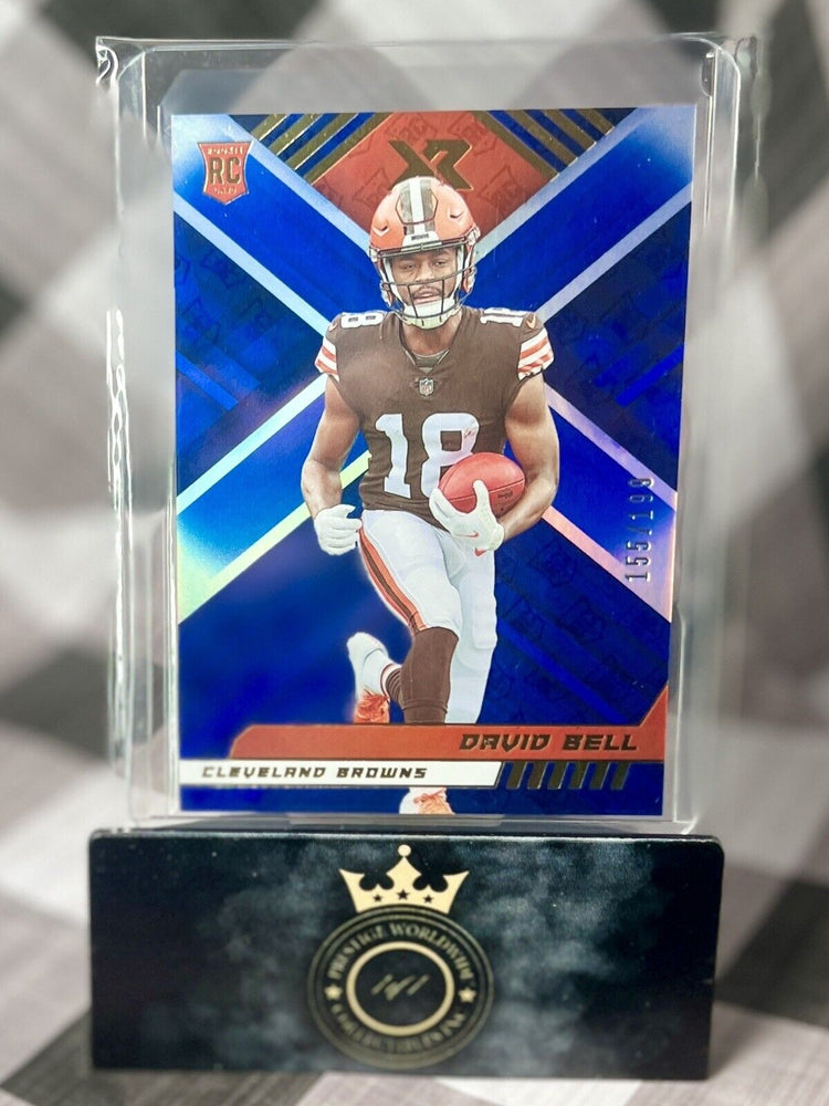 David Bell 2022 Panini XR Blue Rookie /199 #132 Cleveland Browns SP RC (ONLINE ORDER ONLY)