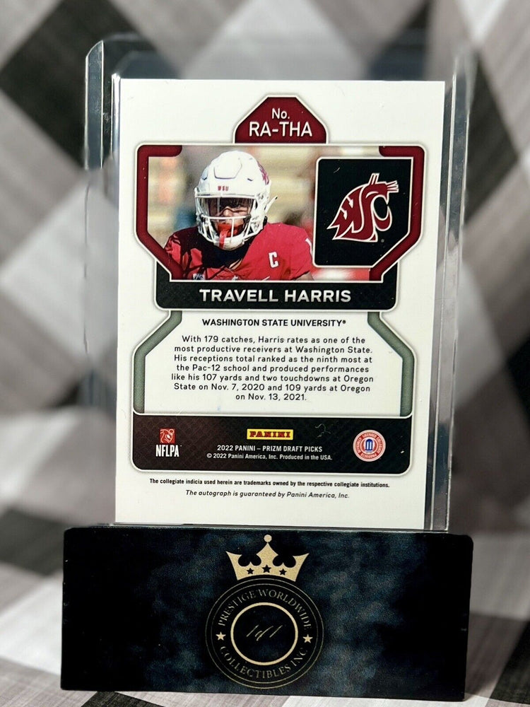 Travell Harris 2023 Prizm Draft Picks Rookie Auto #RA-THA WSU & Cleveland Browns (ONLINE ORDER ONLY)