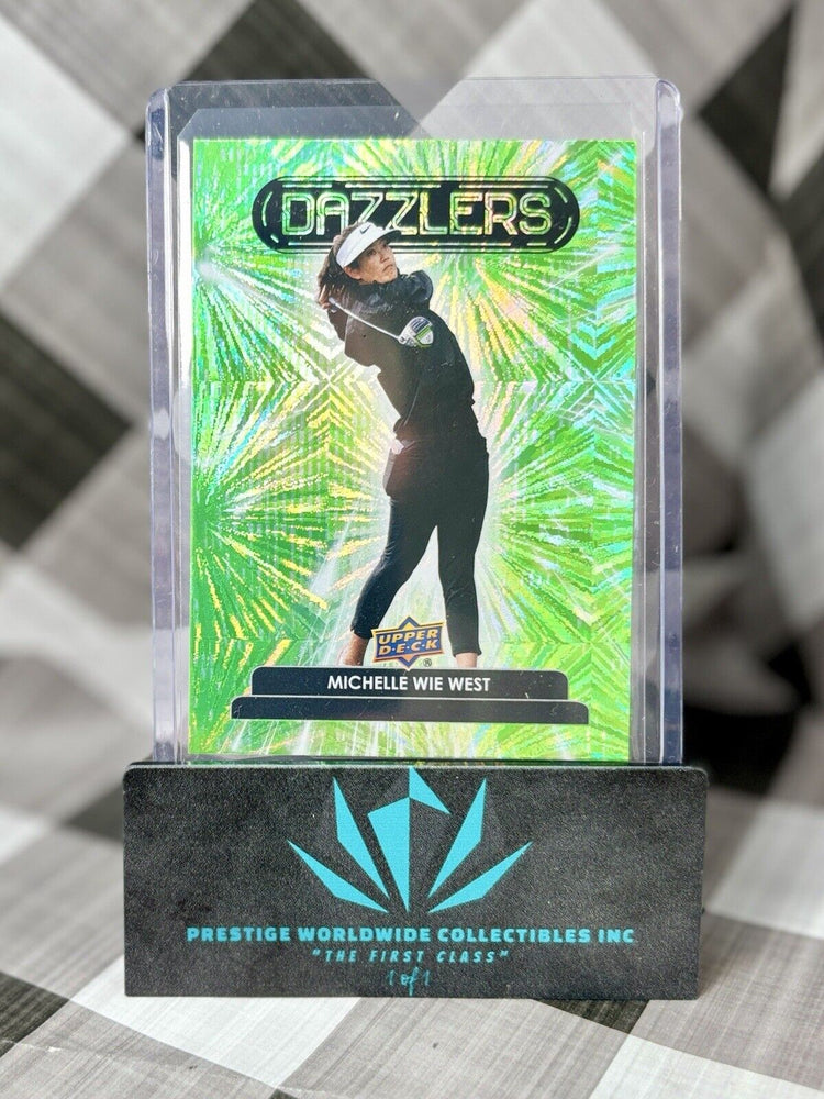 Michelle Wie West 2024 Upper Deck Golf Dazzlers Green #DZ-21 LPGA Tour (ONLINE ORDER ONLY)