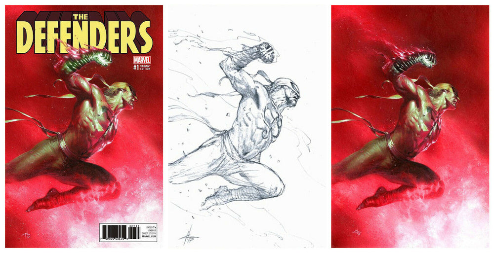 Defenders 1 Marvel 2017 Gabriele Dell'Otto Virgin Sketch Color Variant Iron Fist (ONLINE ORDER ONLY)