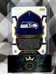 Kenneth Walker III 2022 Select Concourse Green & Yellow Die Cut Rookie #2 (ONLINE ORDER ONLY)