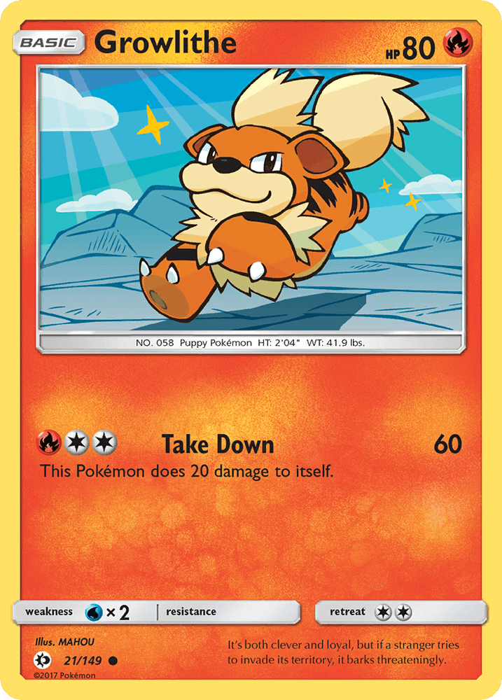 Growlithe (21/149) [Sun & Moon: Base Set] (Online Only)