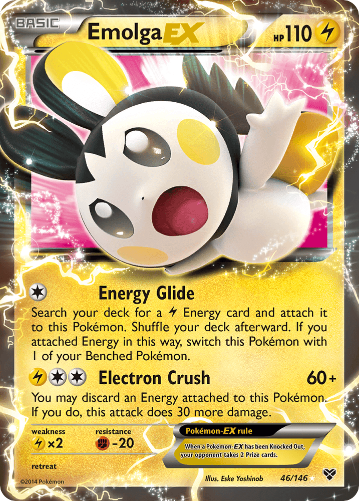 Emolga EX (46/146) [XY: Base Set] (Online Only)