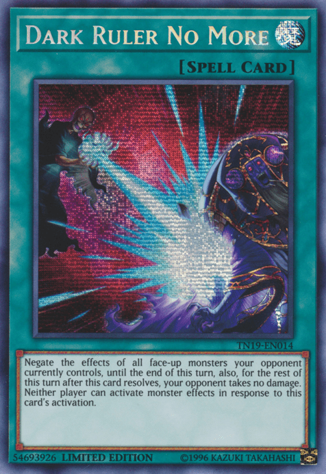 Dark Ruler No More [TN19-EN014] Prismatic Secret Rare (ONLINE ORDER ONLY)