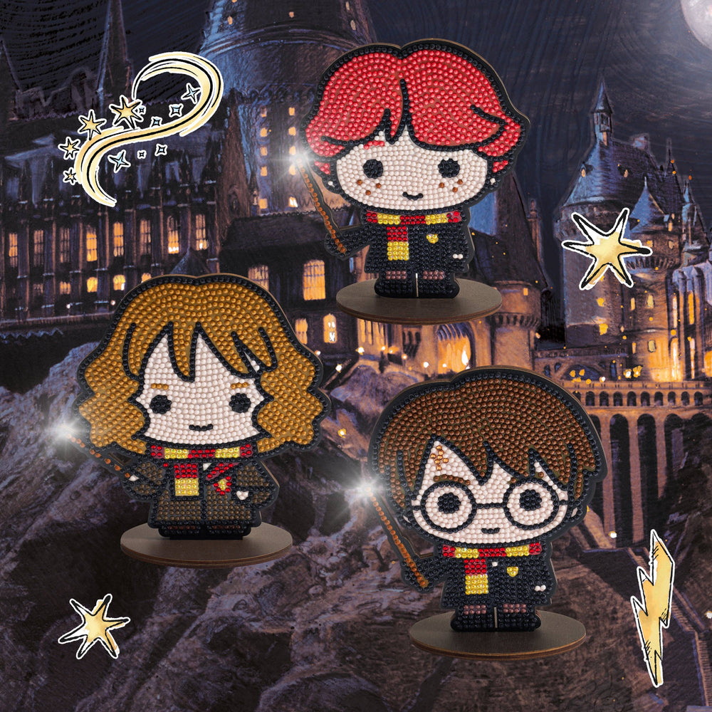 Diamond Art Club – Sparkle Pals Ron Weasley Licensed Harry Potter Diamond Painting (Round Drill, 4.8" x 5.7") (ONLINE ORDER ONLY)