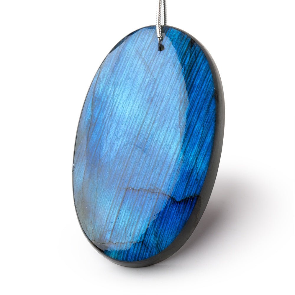 57x34.5x8.5mm Labradorite Plain Oval Pendant 1 AAA Focal (ONLINE ORDER ONLY)