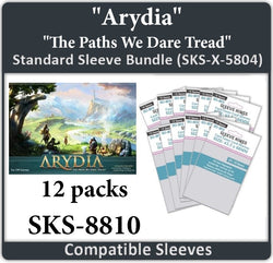 "Arydia: The Paths We Dare Tread" Compatible Card Sleeve Bundle (8810 x 12) (ONLINE ORDER ONLY)