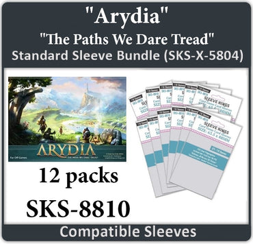 "Arydia: The Paths We Dare Tread" Compatible Card Sleeve Bundle (8810 x 12) (ONLINE ORDER ONLY)