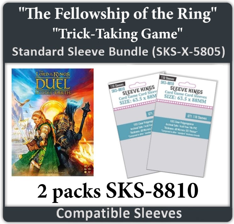 "The Fellowship of the Ring: Trick-Taking Game" Compatible Card Sleeve Bundle (8810 x 2) (ONLINE ORDER ONLY)