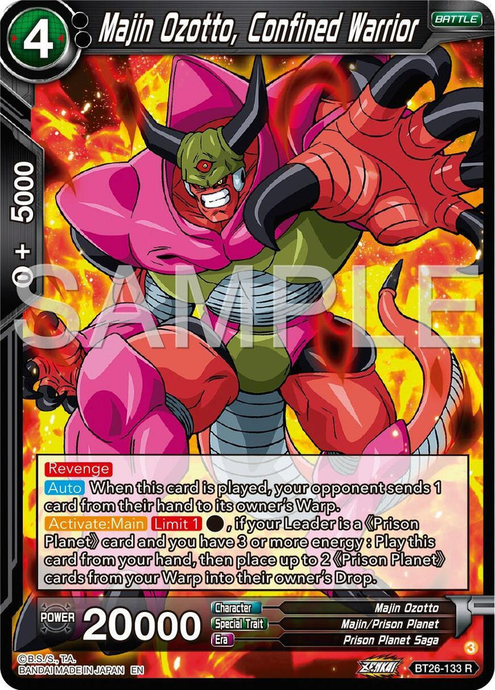 Majin Ozotto, Confined Warrior (BT26-133) [Ultimate Advent] (ONLINE ORDER ONLY)
