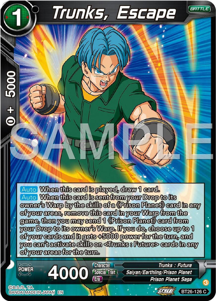Trunks, Escape (BT26-126) [Ultimate Advent] (ONLINE ORDER ONLY)