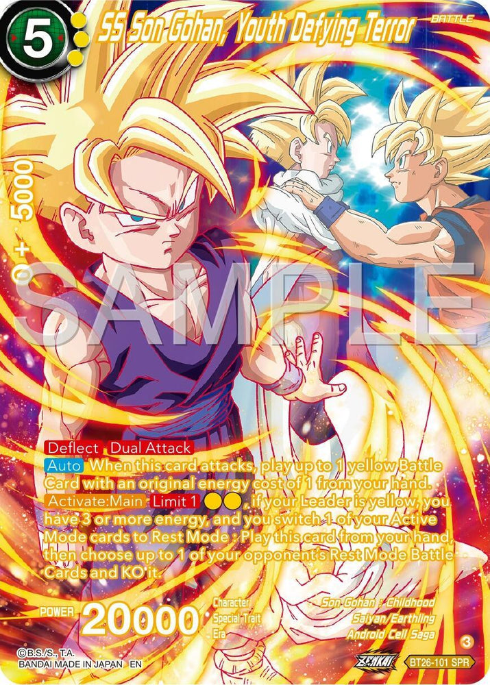 SS Son Gohan Youth Defying Terror (SPR) (BT26-101) [Ultimate Advent] (ONLINE ORDER ONLY)