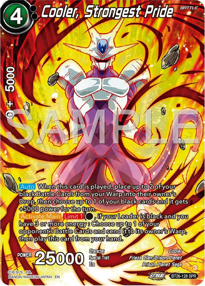 Cooler, Strongest Pride (SPR) (BT26-128) [Ultimate Advent] (ONLINE ORDER ONLY)
